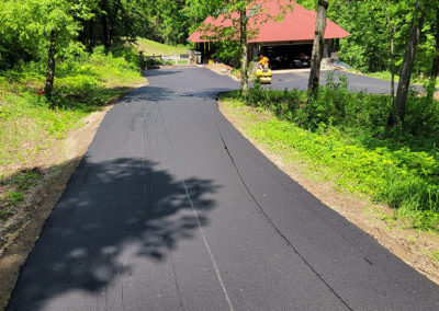 Long driveway paving project by M. Jones Paving